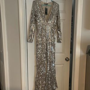 Sequin low cut Romper (NASTY GAL)